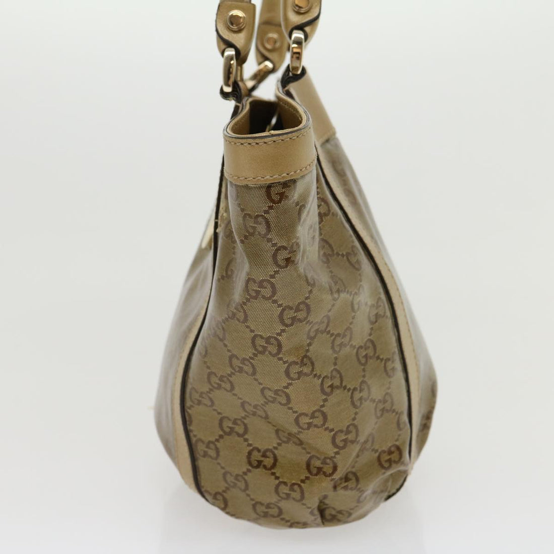 GUCCI GG Canvas Tote Bag Beige Gold 211983204991  bs1798