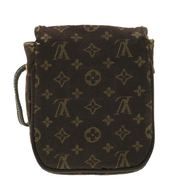 LOUIS VUITTON Monogram Mini Pochette Cancun Pouch Brown M95313 LV Auth bs4036