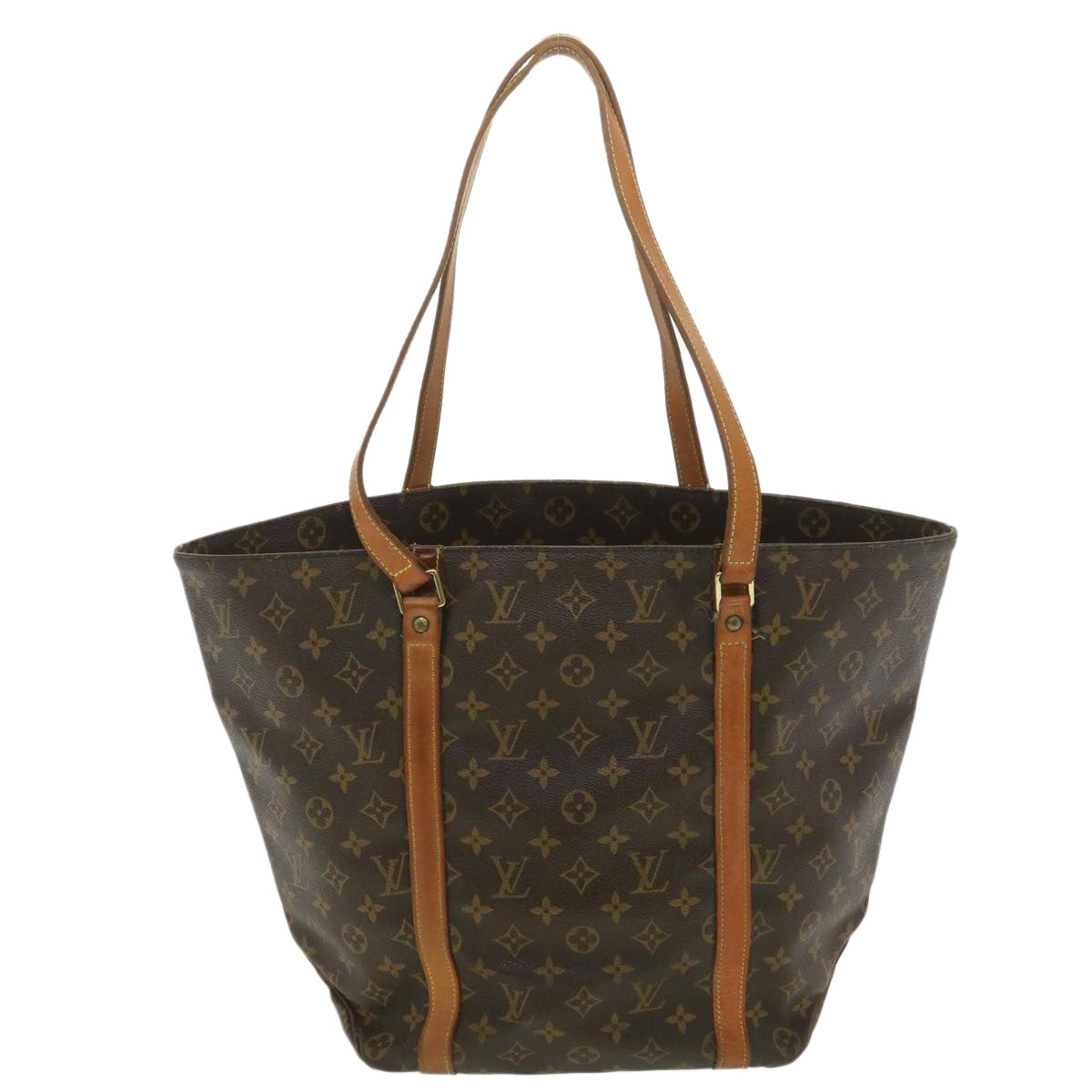 LOUIS VUITTON Monogram Sac Shopping Tote Bag M51108 LV Auth bs4083