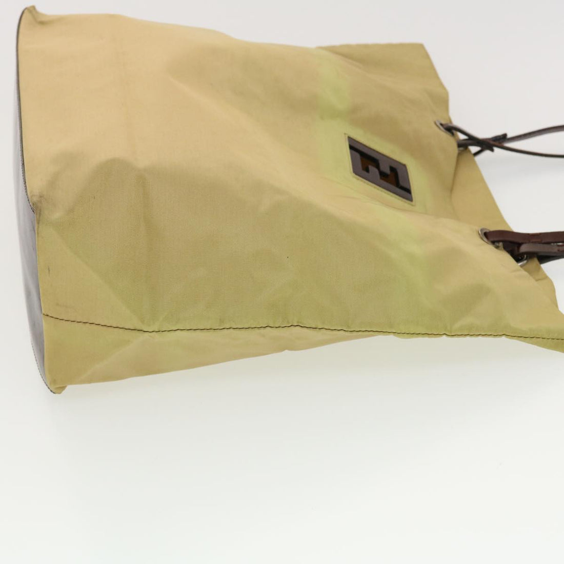 FENDI Tote Bag Nylon Khaki  bs4859