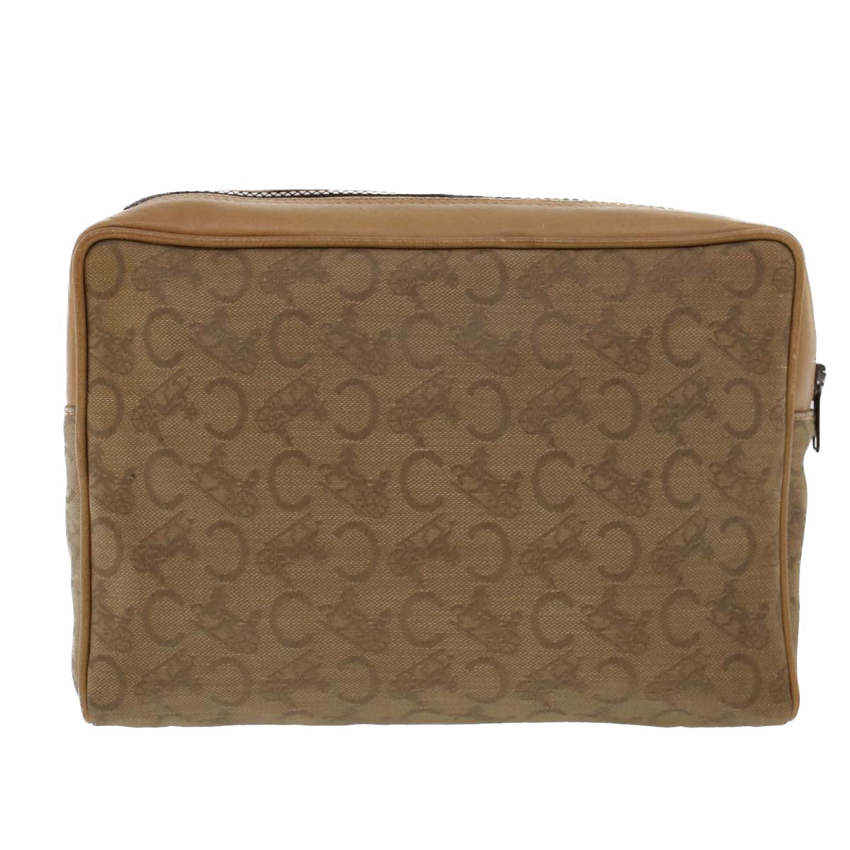 Celine C Macadam Canvas Clutch Bag Beige  bs5459
