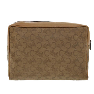 Celine C Macadam Canvas Clutch Bag Beige  bs5459