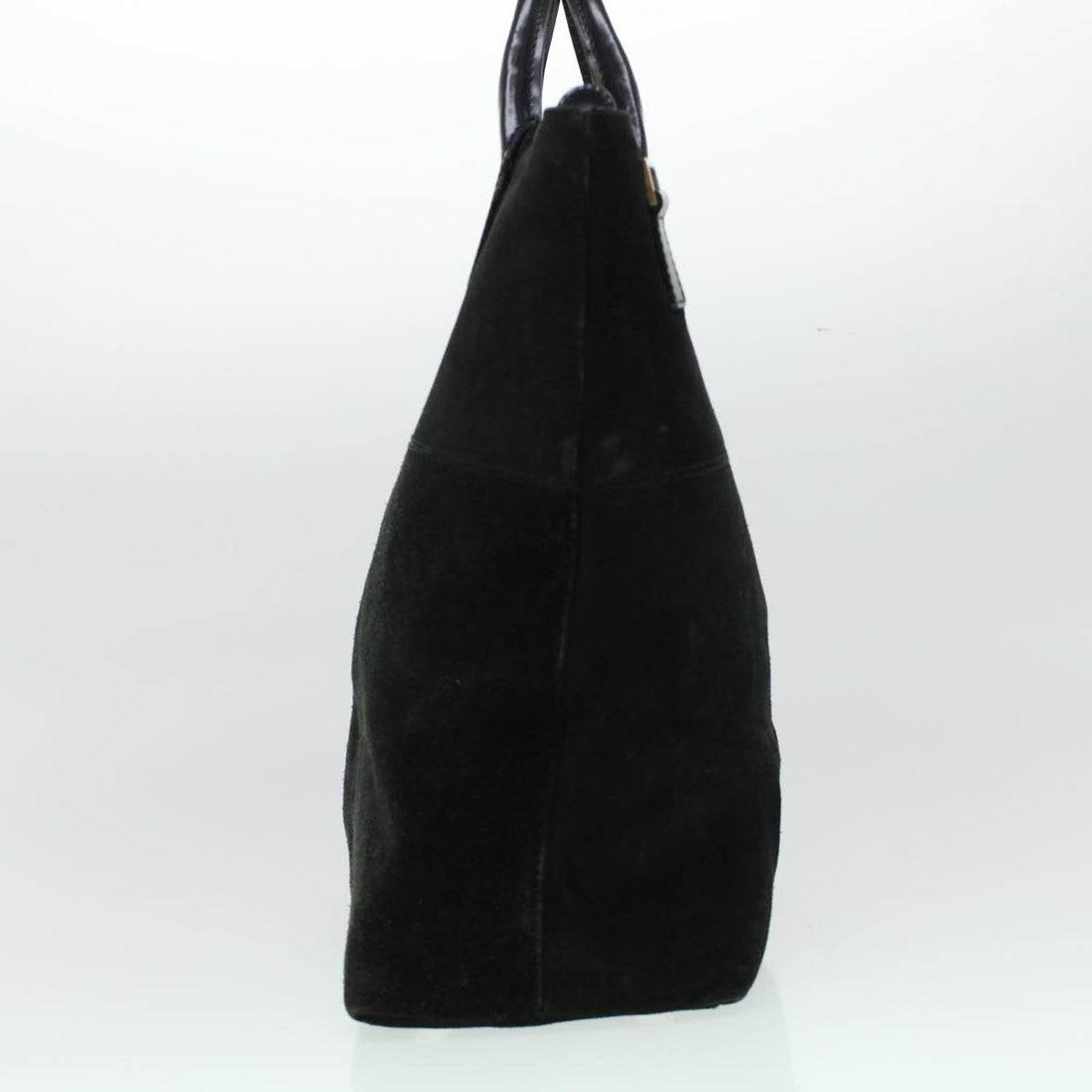 GUCCI Hand Bag Suede Black  bs5946