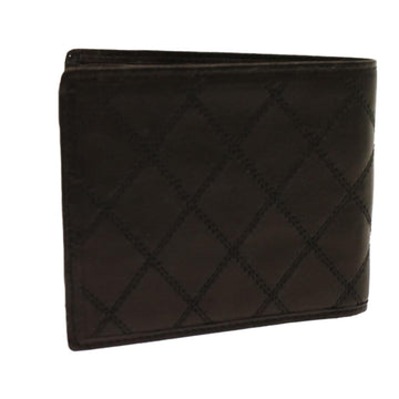 Chanel Bicolole Wallet Leather Black CC  bs6820