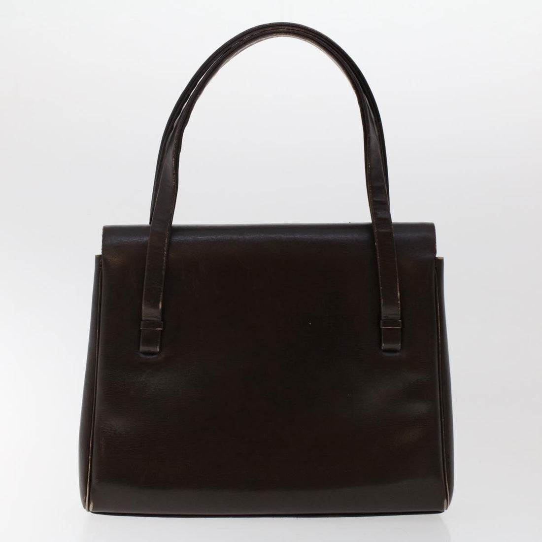 CHRISTIAN DIOR Shoulder Clutch Bag Leather 2Set Khaki Brown Auth bs6885