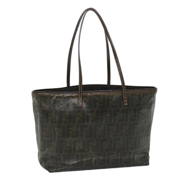 FENDI Zucca Canvas Tote Bag Brown Auth bs9220