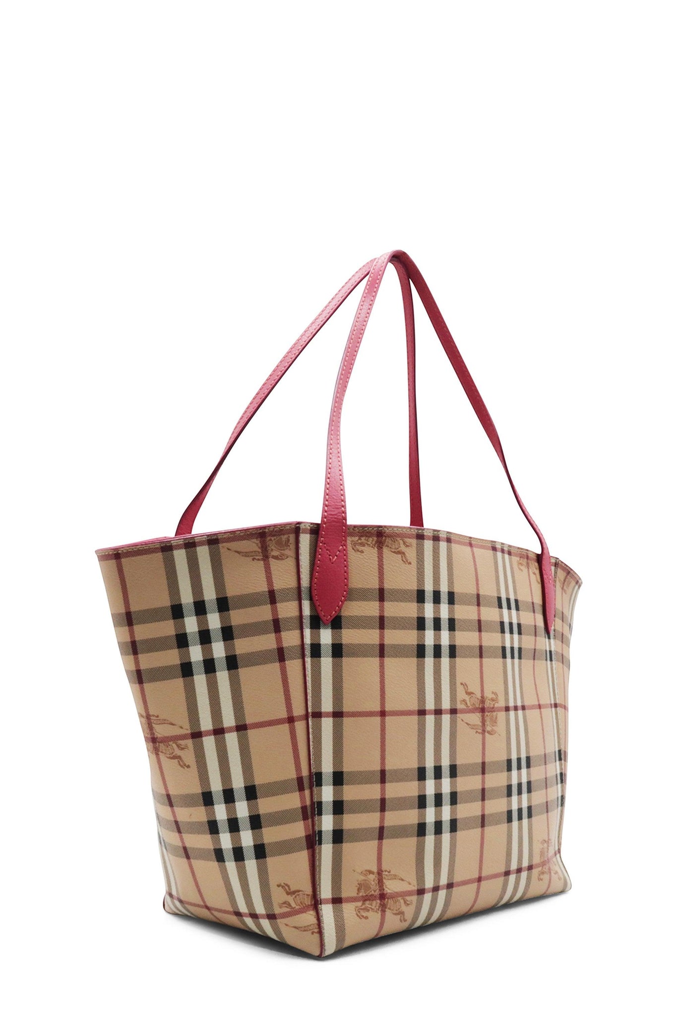 Haymarket Check Canter Tote Beige Pink