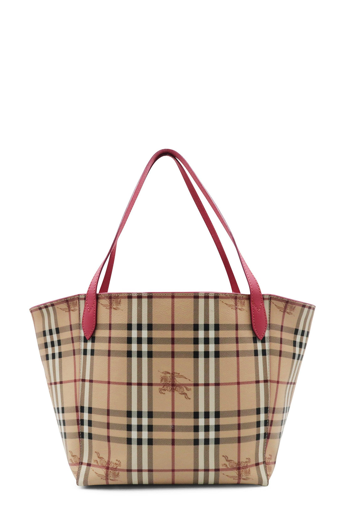 Haymarket Check Canter Tote Beige Pink