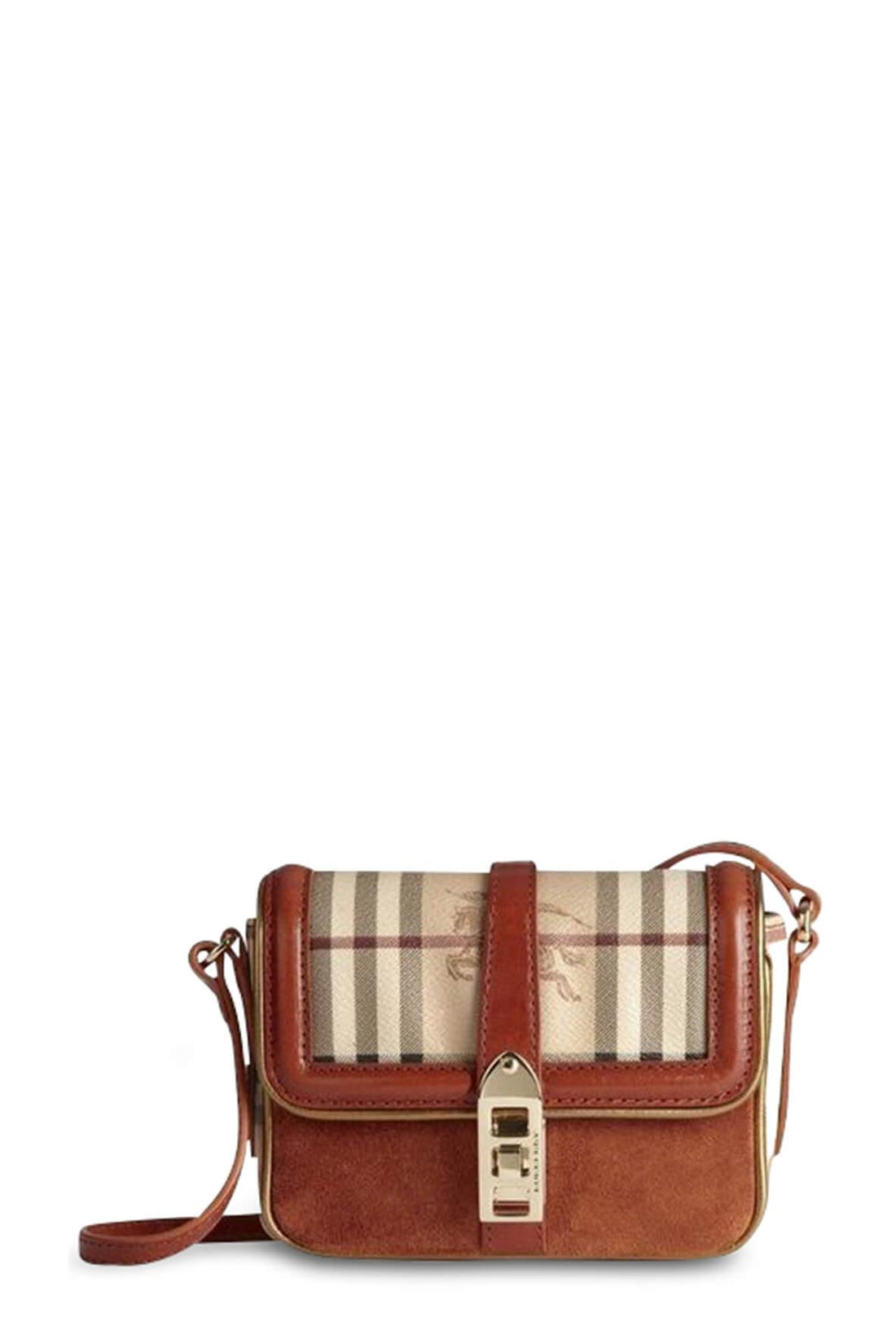 Haymarket Check Crossbody Rust Orange