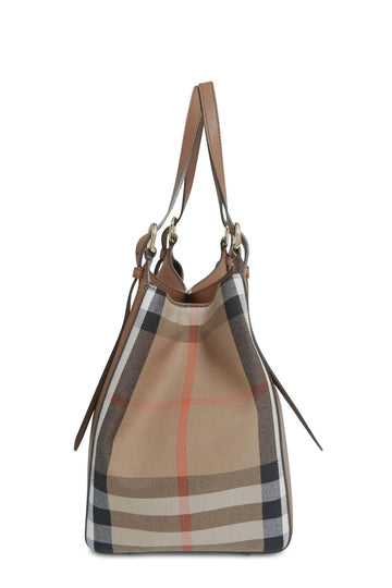House Check Derby Canterbury Tote Brown Beige