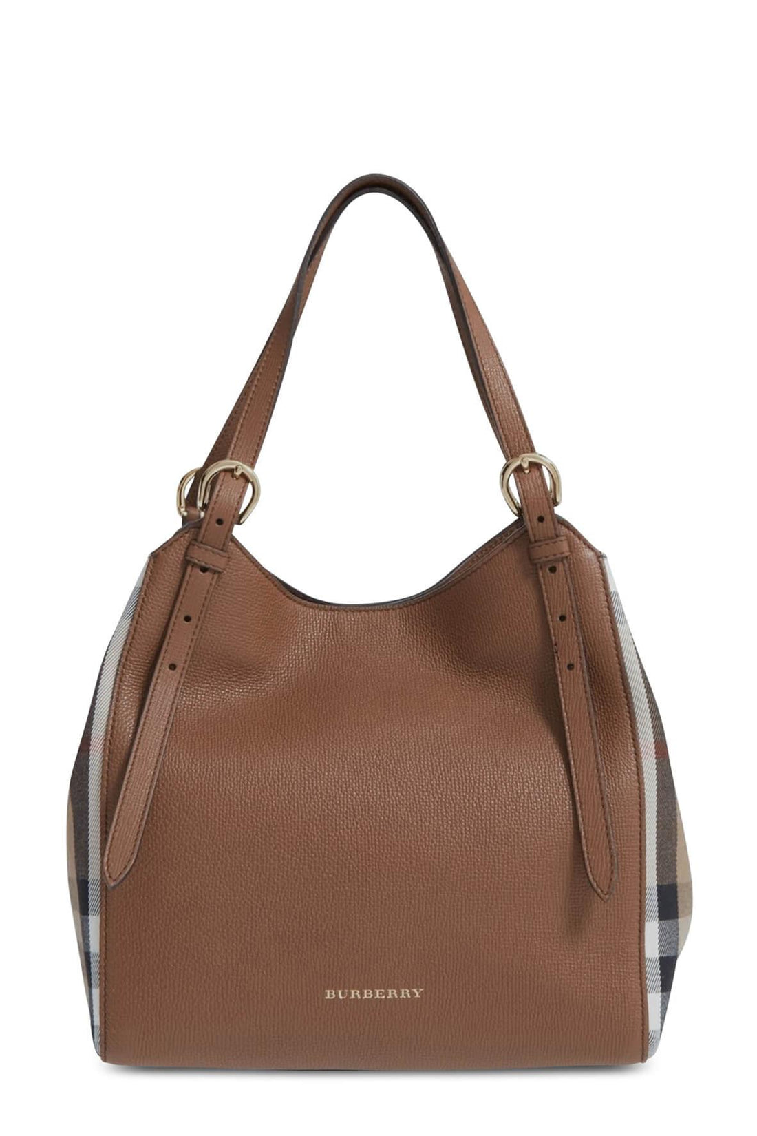House Check Derby Canterbury Tote Brown Beige
