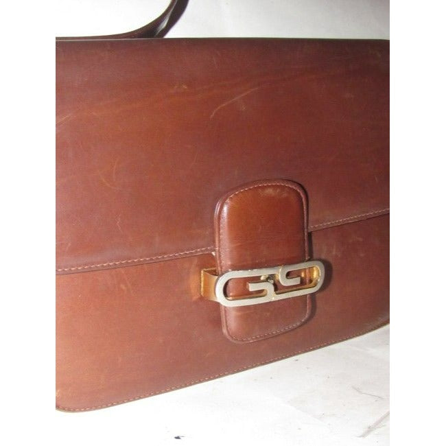 Gucci Vintage Pursesdesigner Purses Caramel Brown Leather Shoulder Bag
