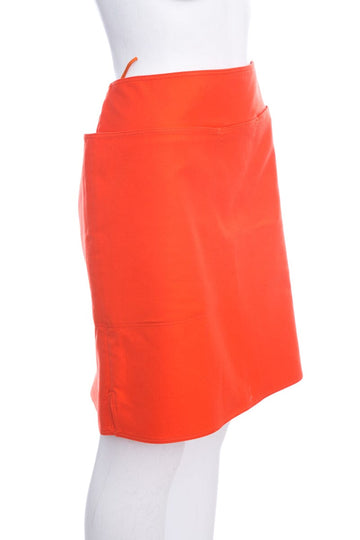Max Mara Orange Mini Skirt SZ XL