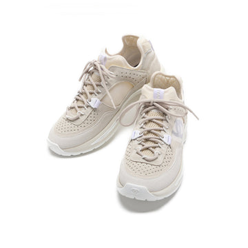 CHANEL ?CHANEL?Coco Swede Trainers Light GreyIvory  Shoes Shoe Bag Ladies Bag Ladies Bag Hybrid ? Ship? Ladies Online