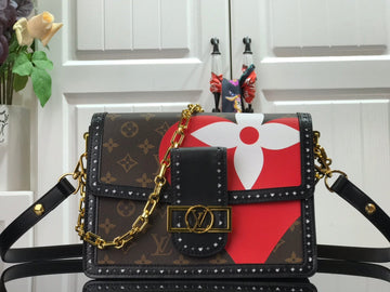 LV Dauphine MM Game On Monogram Canvas By Nicolas Ghesquiere For Womtlm, Womtlm’s Handbags, Shoulder And Crossbody Bags 9.8in/25cm LV M57448