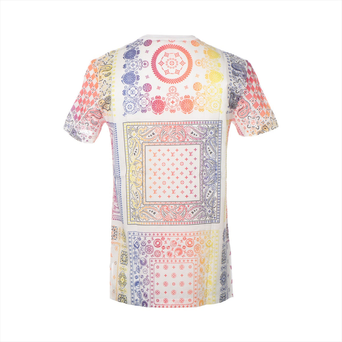 Louis Vuitton x Fragment 17AW Cotton XS Multicolor BANDANA Tee RM172M Fukuoka