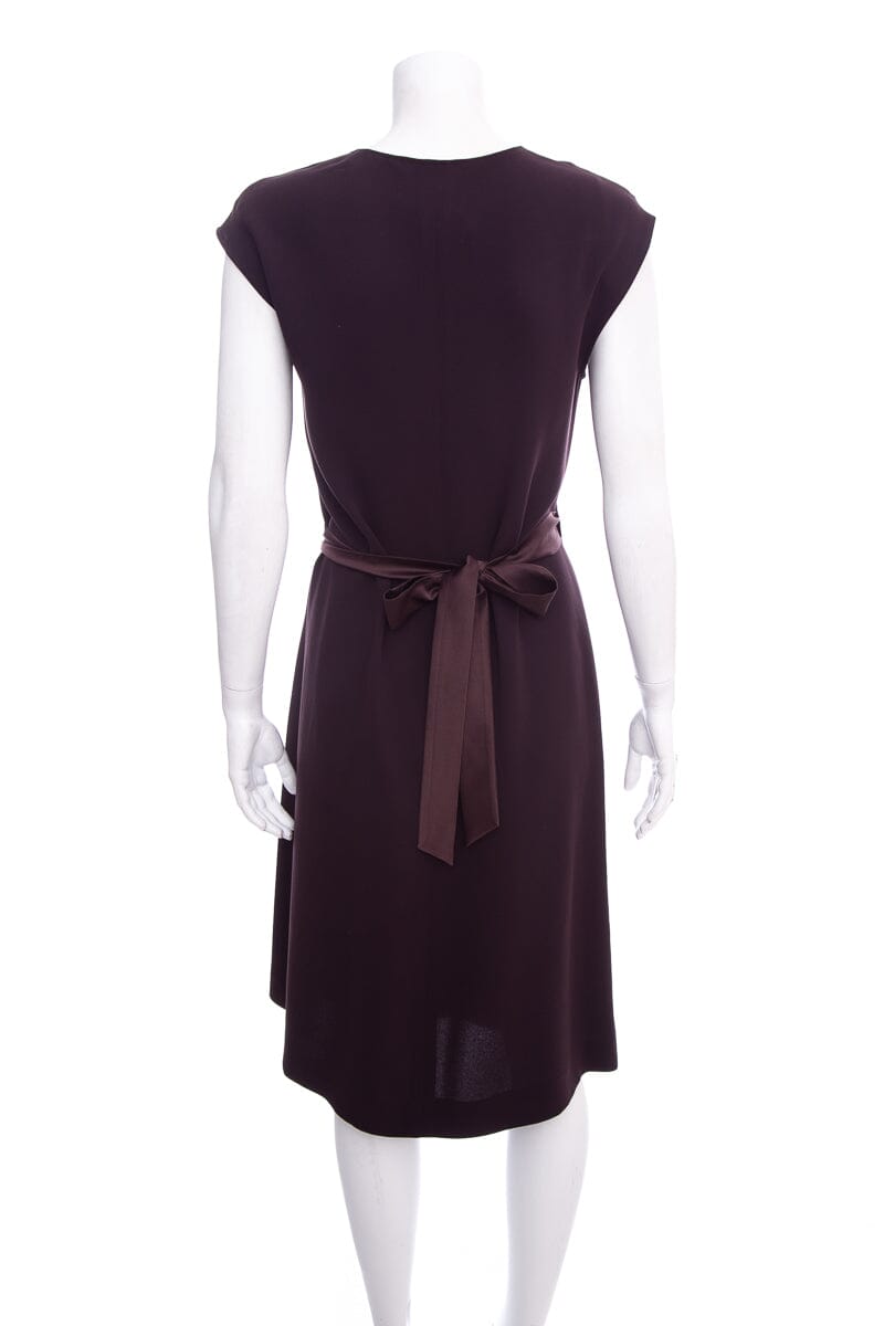 Max Mara Brown Wrap Dress SZ 8