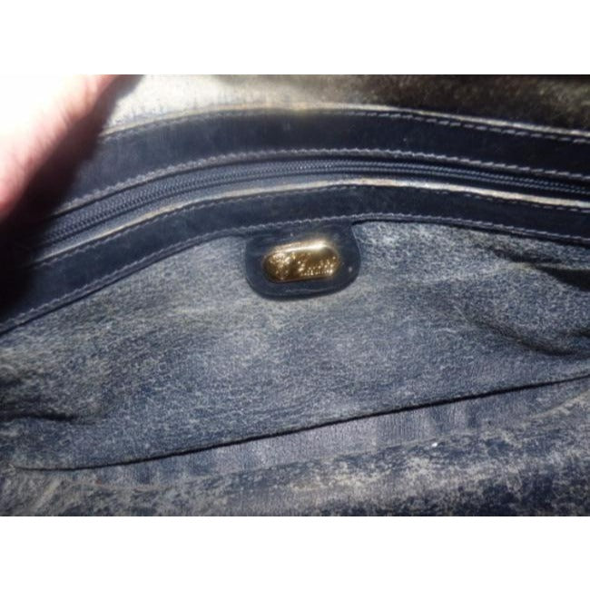 Gucci Purses Blue Leather And Gg Leather Cross Body Bag