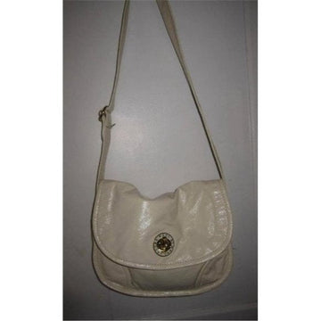 Marc Jacobs, NWT, ivory patent leather and gold, large, satchel, shoulder purse