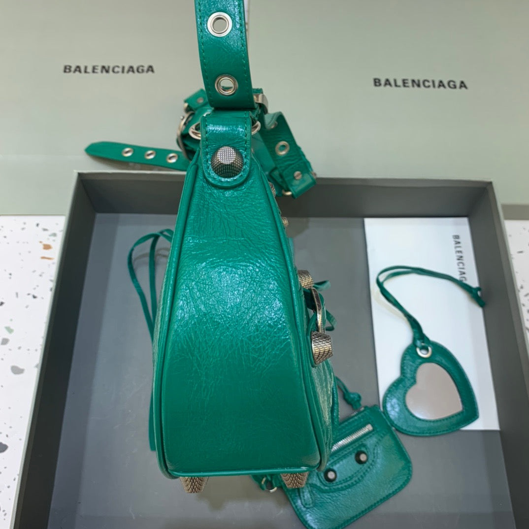 Baltlm Le Cagole XS Shoulder Bag In Dark Gretlm, For Womtlm,  Bags 13in/33cm