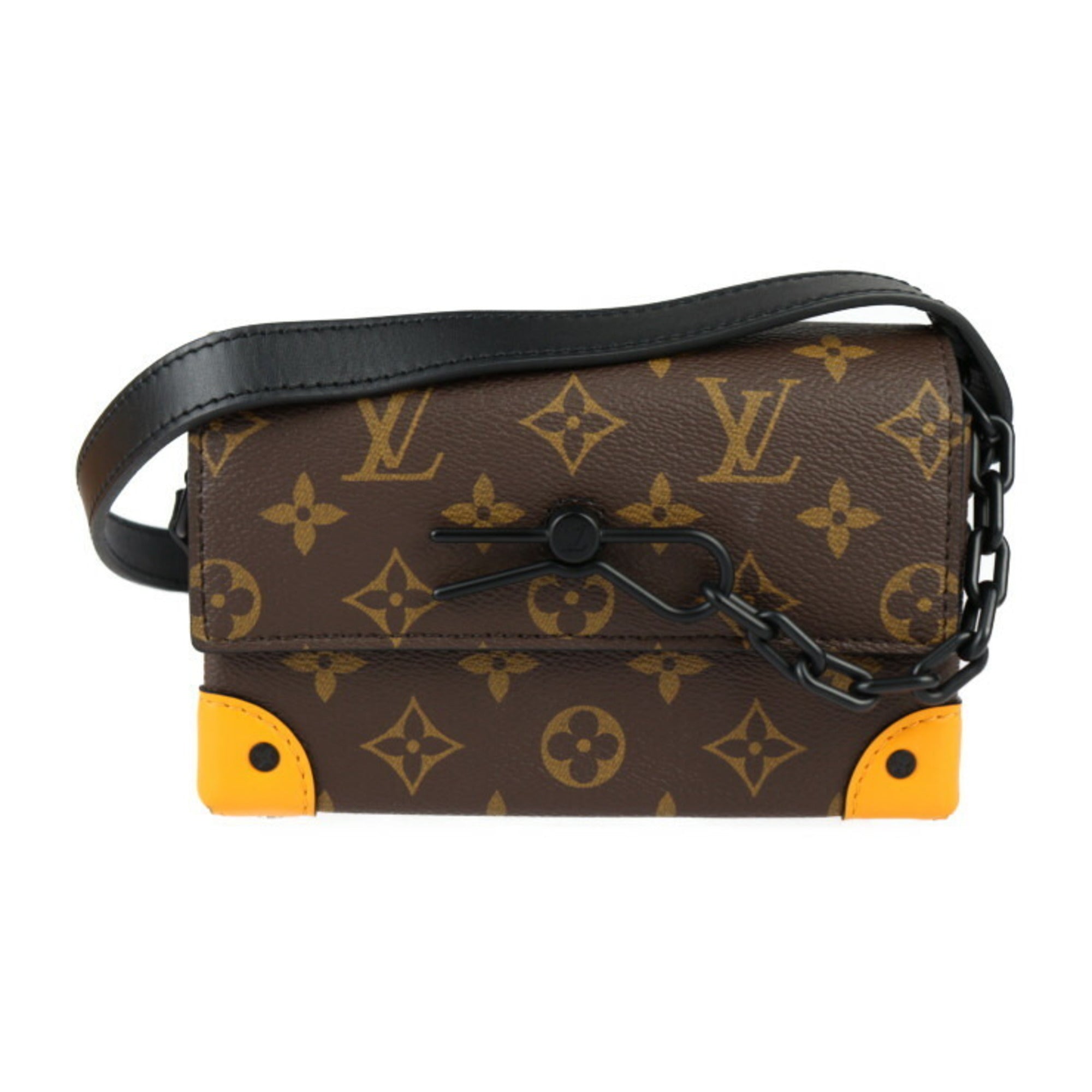Louis Vuitton    Monogram Canvas Leather Pochette Shoulder Bag