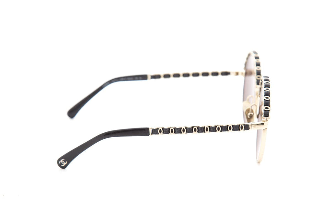 Chanel Antique Gold Round Sunglasses