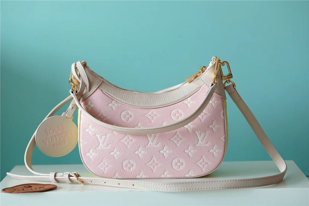 LV Bagatelle BB Monogram Empreinte Beige / Pink / Yellow For Womtlm,  Shoulder And Crossbody Bags 22cm/8.7in LV M46113
