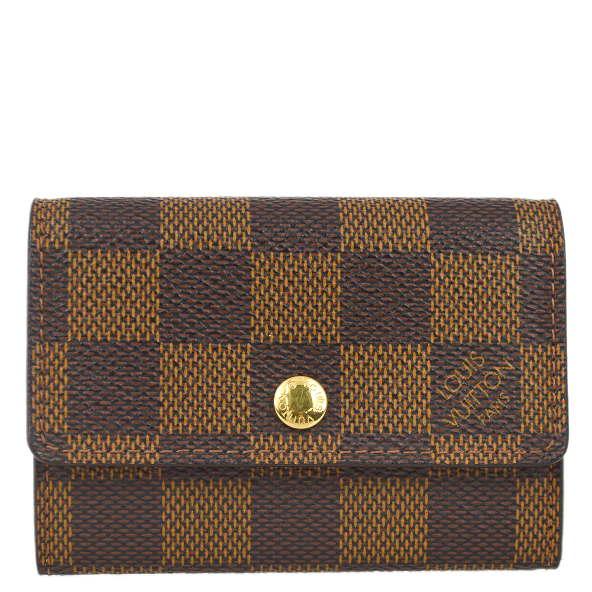 Louis Vuitton 2005 Damier Porte Monnaie Plat Coin Case Wallet N61930