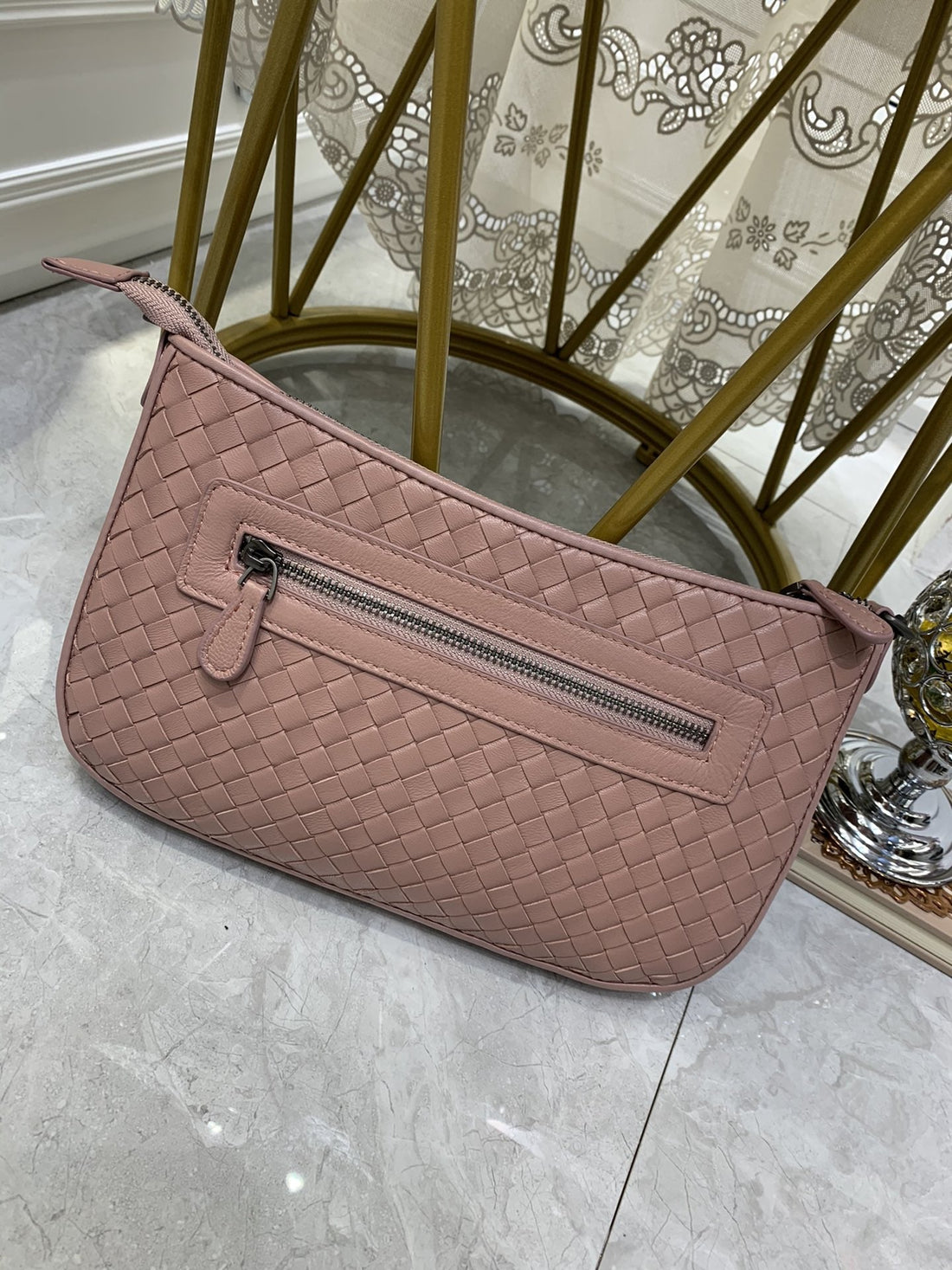 BV Crossbody Bag Pink, For Womtlm, Bags 9.4in/24cm