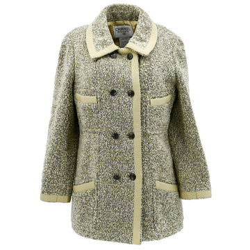 Chanel Single Breasted Jacket Beige 97A #40