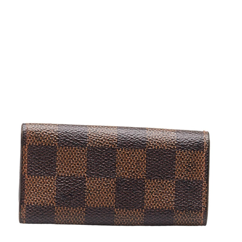 Louis Vuitton Damier Multicle 4 4 Series Keycase N62631 Brown PVC Leather  Louis Vuitton