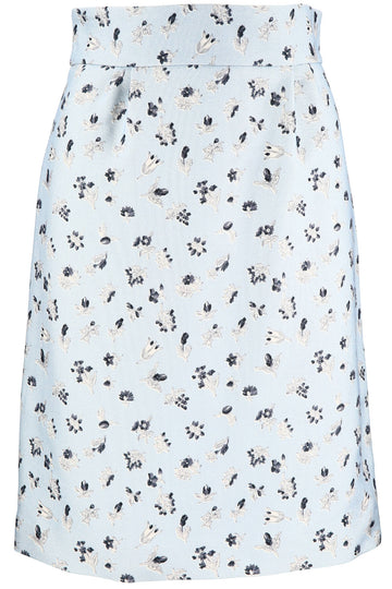 Jupe Droite Natte Imp Mille Fl