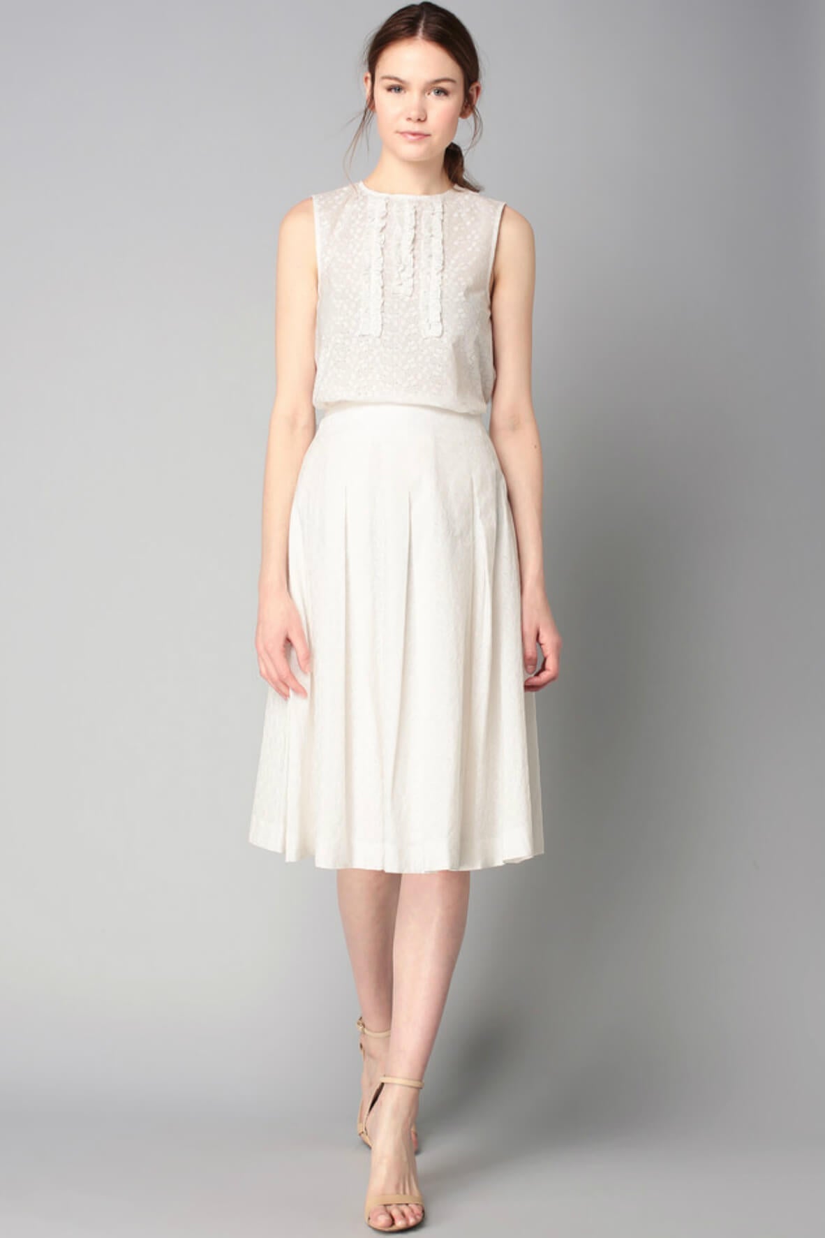 Top Fronces Broderie Anglaise