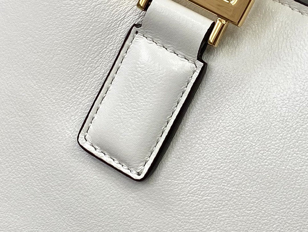 FI Small FF Tote Shoulder White Bag For Woman 30cm/12in