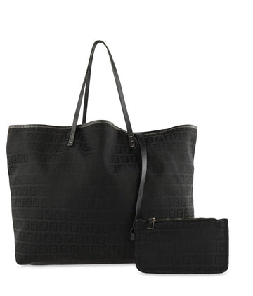 Fendi Canvas Zucchino Shopping Tote