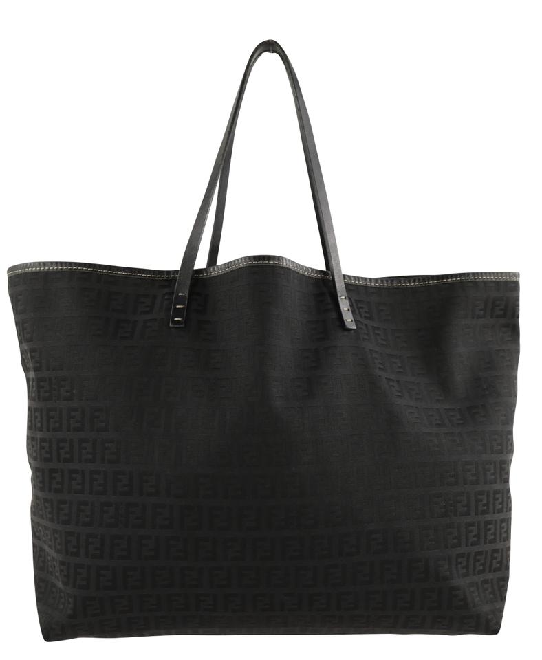 Fendi Canvas Zucchino Shopping Tote