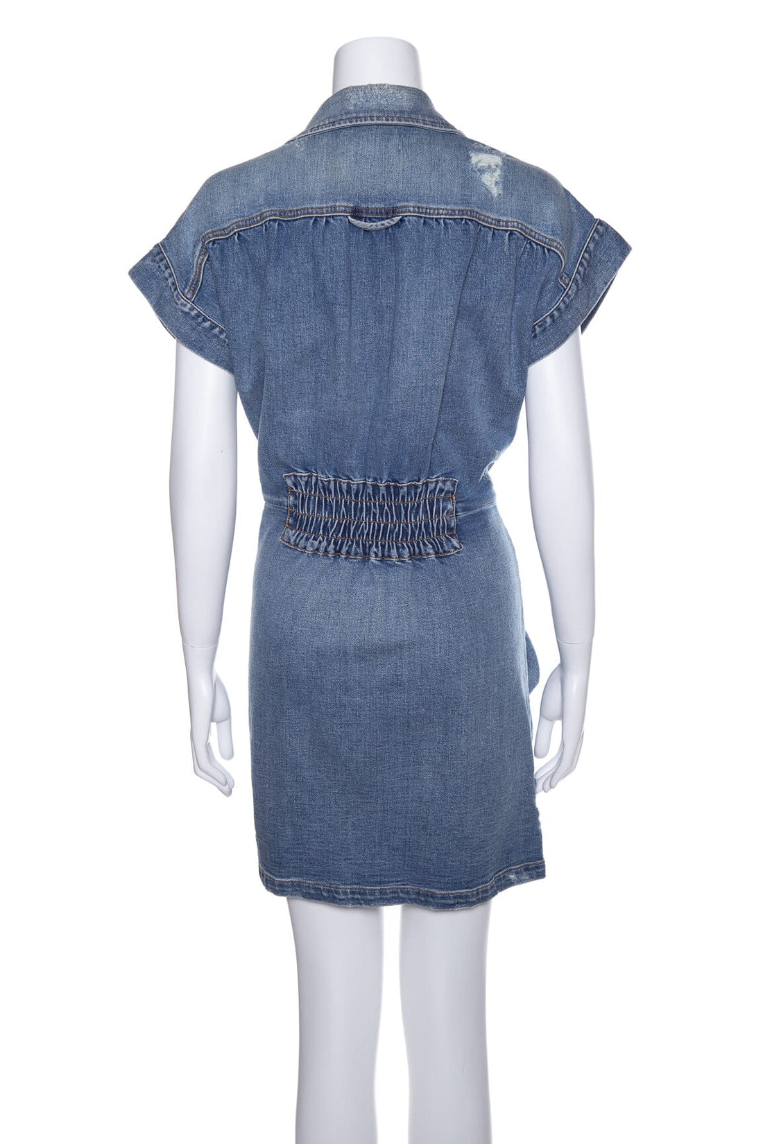 Retrofete Denim Gia Short Sleeve Dress SZ L NWT