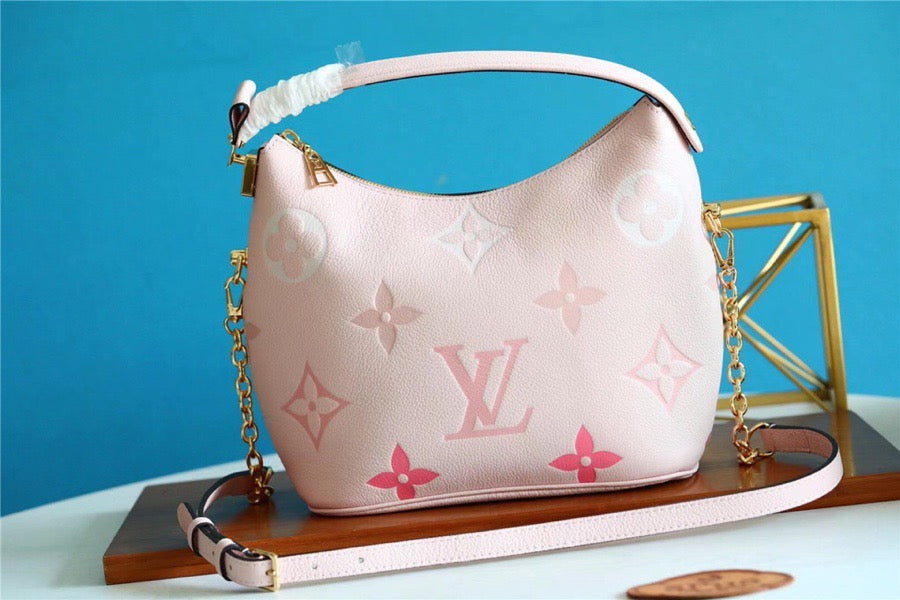 LV Neverfull MM Monogram Canvas Rose Pink For Womtlm,  Shoulder and Crossbody Bags 9.4in/24cm LV