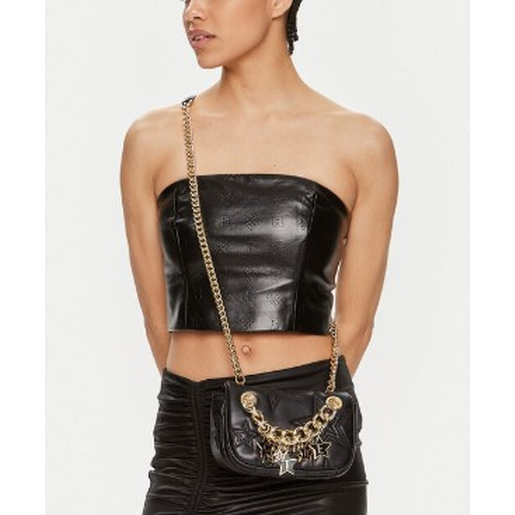 Sleek Logo Embellished Crossbody Bag