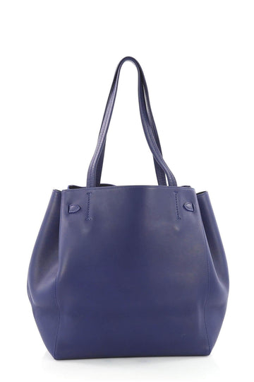 Small Cabas Tote with Tassel Navy Blue