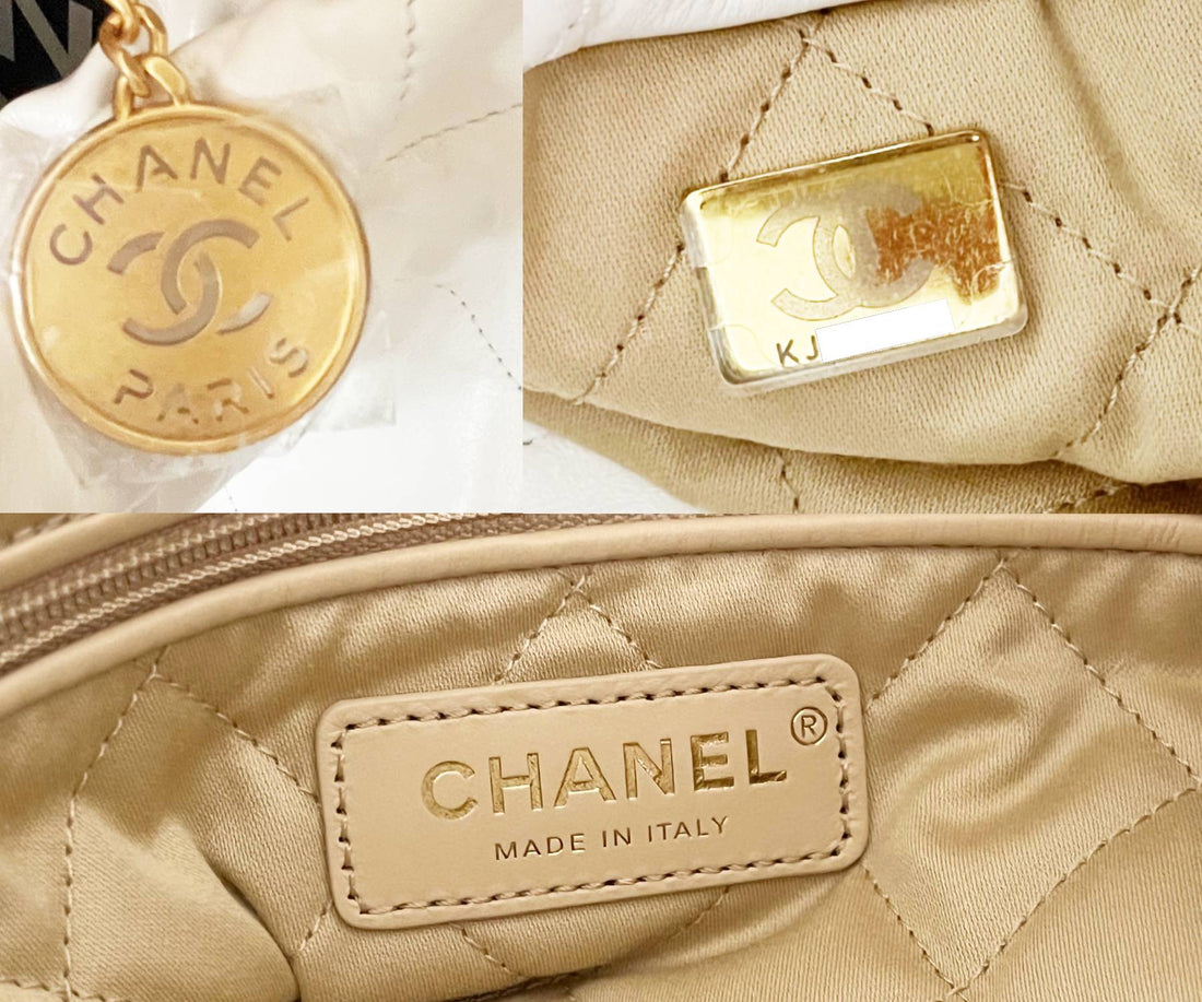 CHANEL 22 Brand New White Large Tote Shoulder Bag