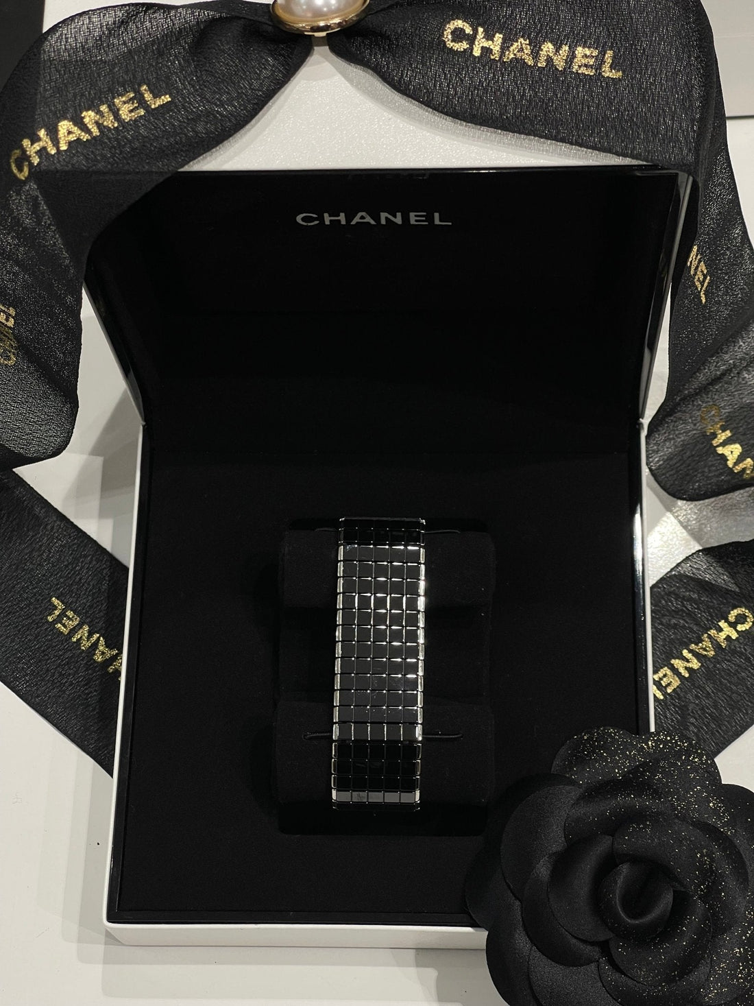 Chanel - Montre Code coco acier, céramique et diamants