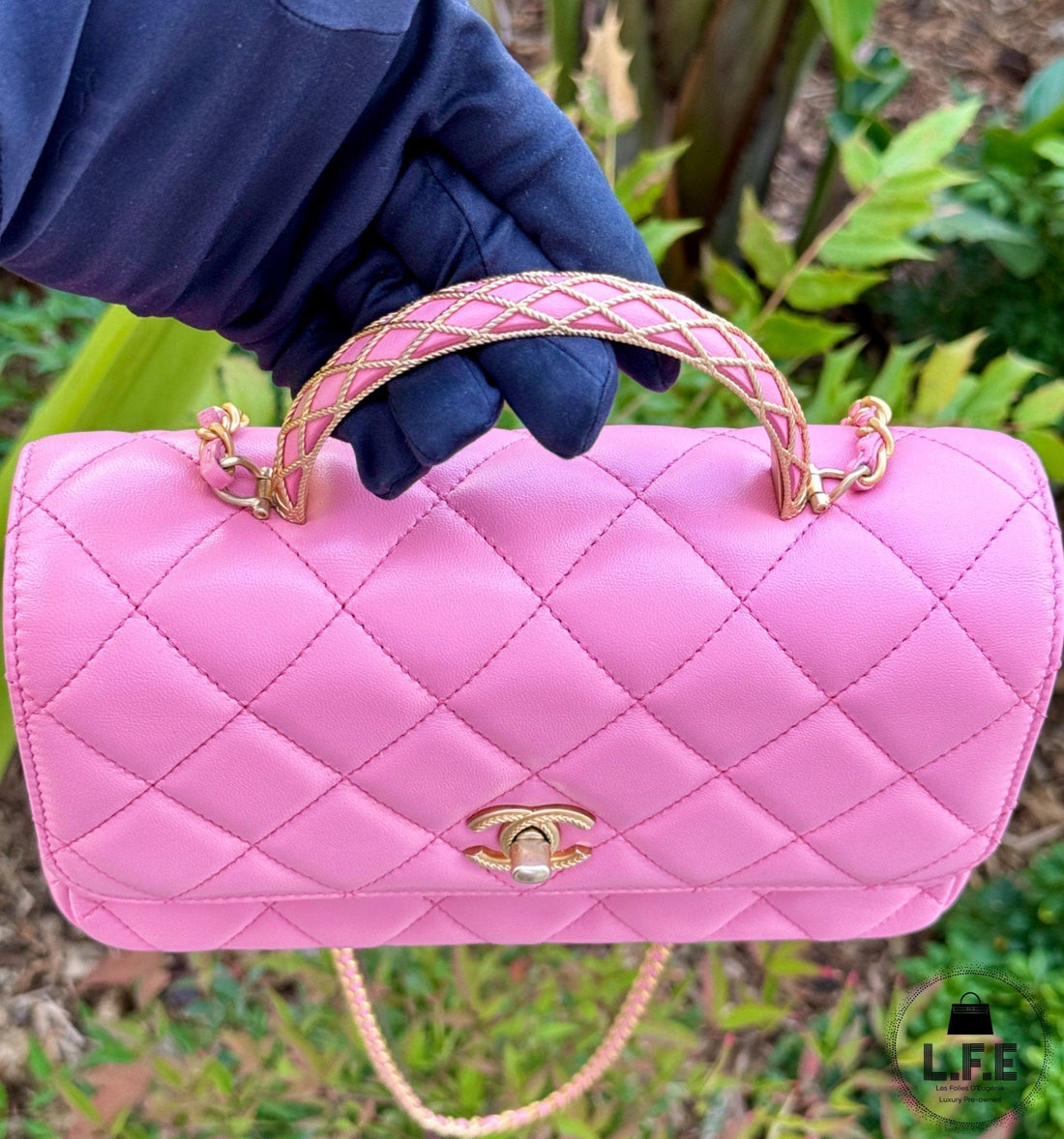 Chanel - Sac rabat avec poignée