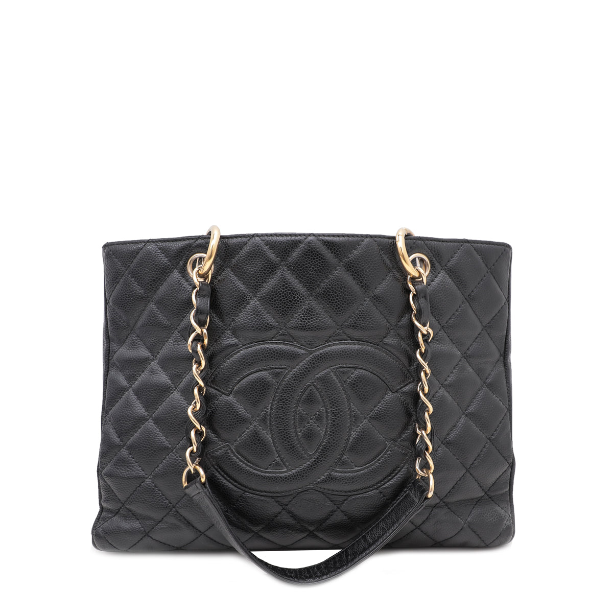 Chanel Black CC GST Medium Tote Bag