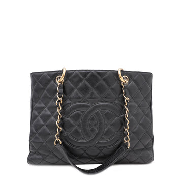 Chanel Black CC GST Medium Tote Bag
