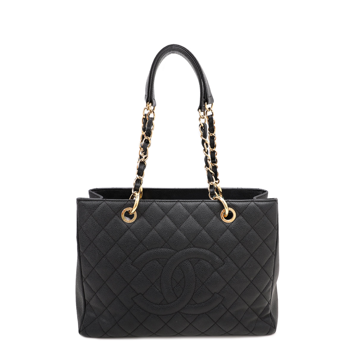 Chanel Black CC GST Medium Tote Bag