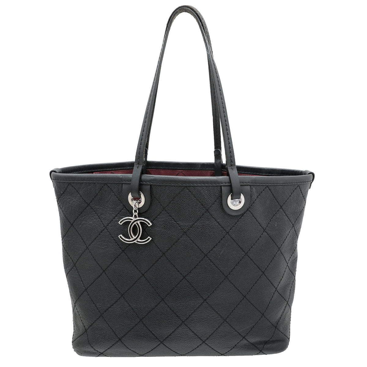 Chanel Black CC Charm Fever Tote Bag