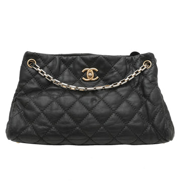 Chanel Black CC Turnlock Retro Chain Tote Bag