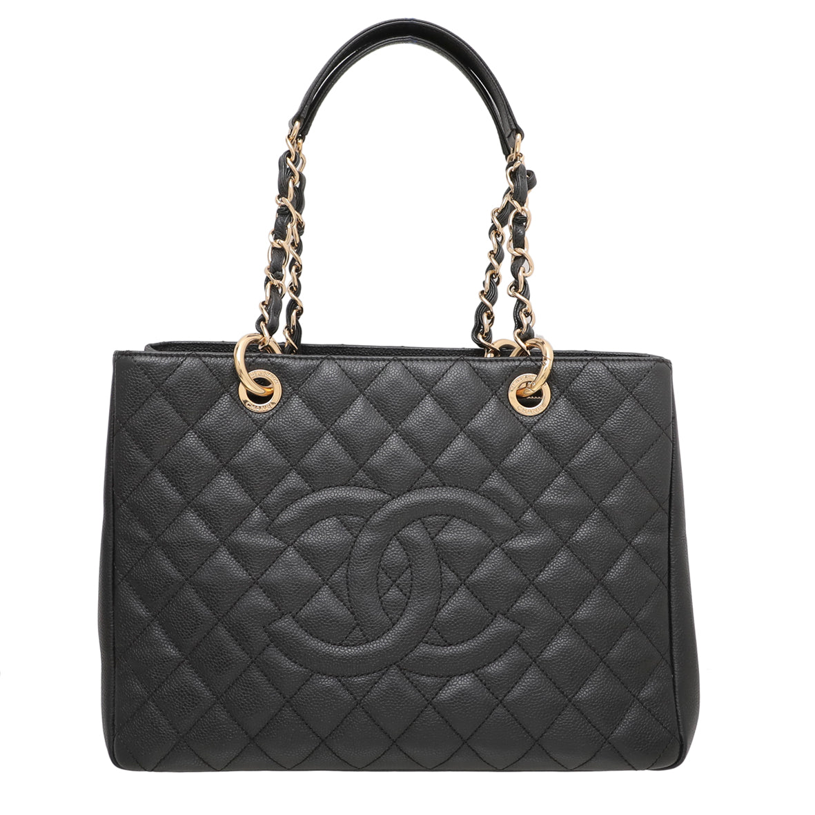 Chanel Black Grand Shopping Tote Medium Bag