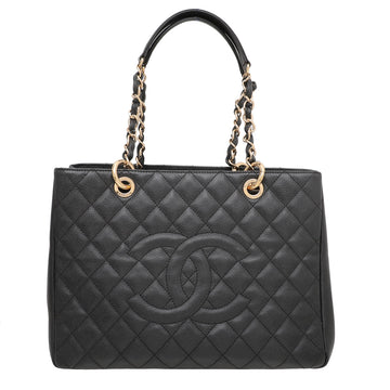 Chanel Black Grand Shopping Tote Medium Bag